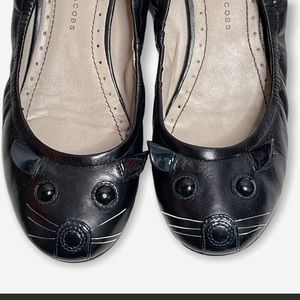 Marc Jacobs Sacchetto Black Leather Mouse Flats Size 7.5 (says 8 tho)